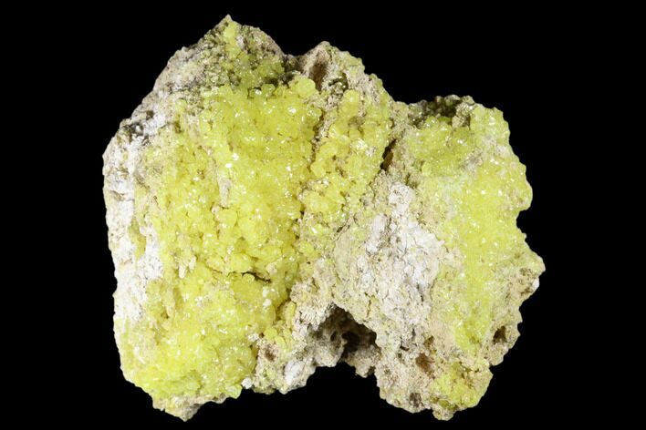 Sulfur Crystals on Matrix - Steamboat Springs, Nevada #174226